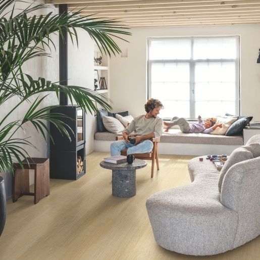 Виниловая плитка клеевая Quick-Step Fuse Serene oak light natural