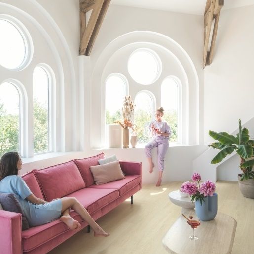 Виниловая плитка Quick-Step Bloom Дуб морской бриз бежевый