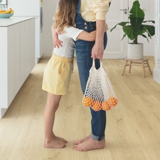 Виниловая плитка Quick-Step Bloom Ботанический бежевый