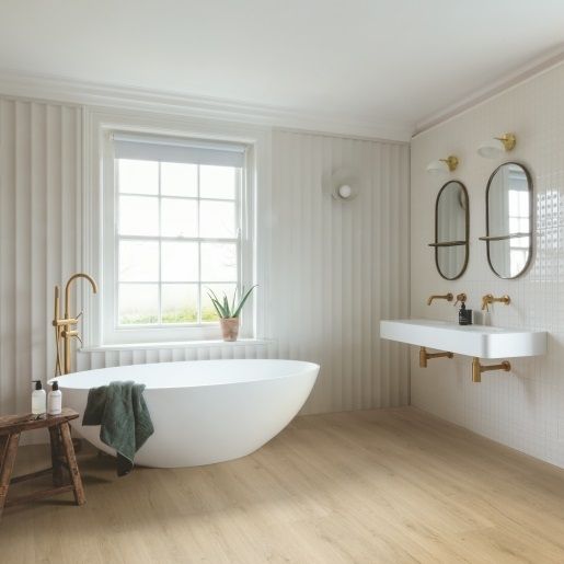 Виниловая плитка Quick-Step Bloom Ботанический бежевый