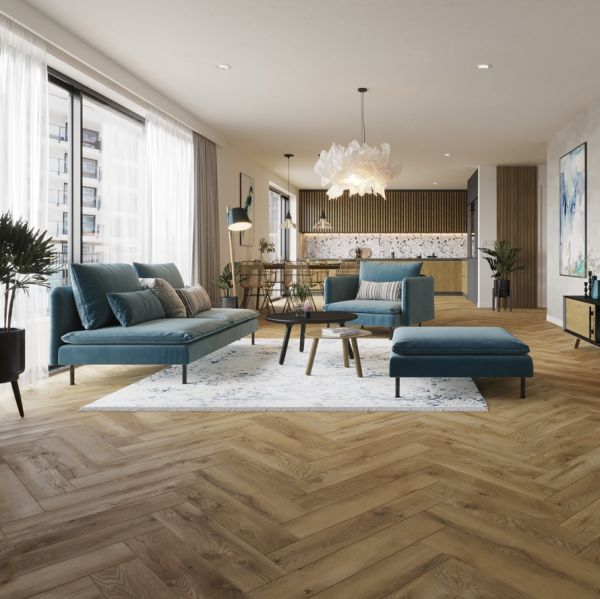 Ламинат Classen Ville 4V Herringbone Дуб Каррито