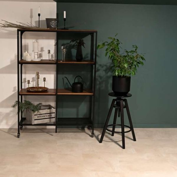 Виниловая плитка Vinilam Ceramo клеевая Бетон белый