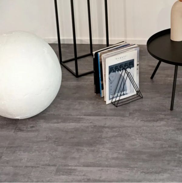 Виниловая плитка Vinilam Ceramo клеевая Цемент серый