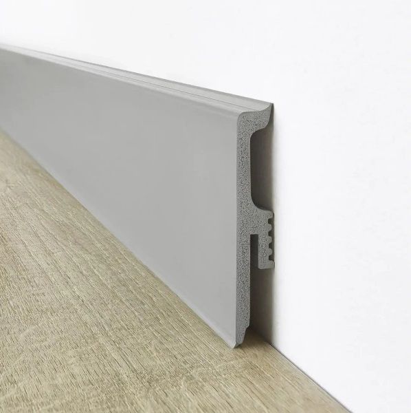 Плинтус Arbiton Vigo 60 2200х60х15 мм, антрацит