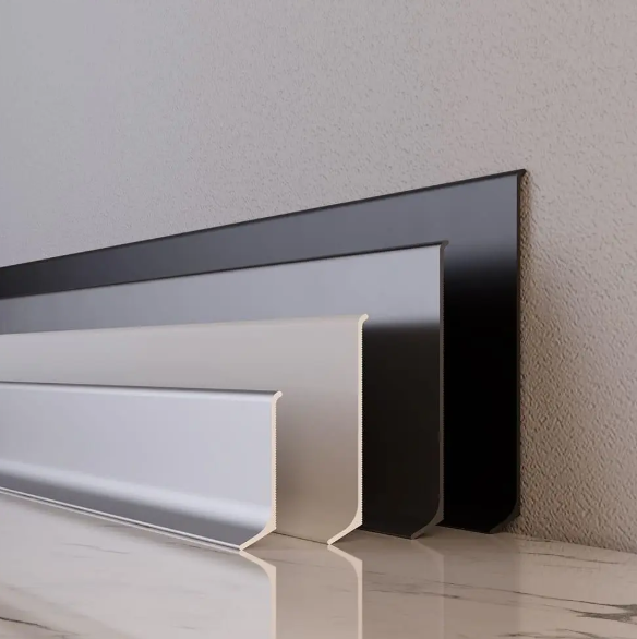 Плинтус алюминиевый Ключук 2700х80х12 (ALU-N8012)