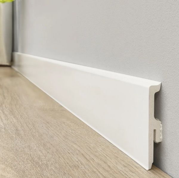 Плинтус Arbiton Vigo 60 2200х60х15 мм, белый