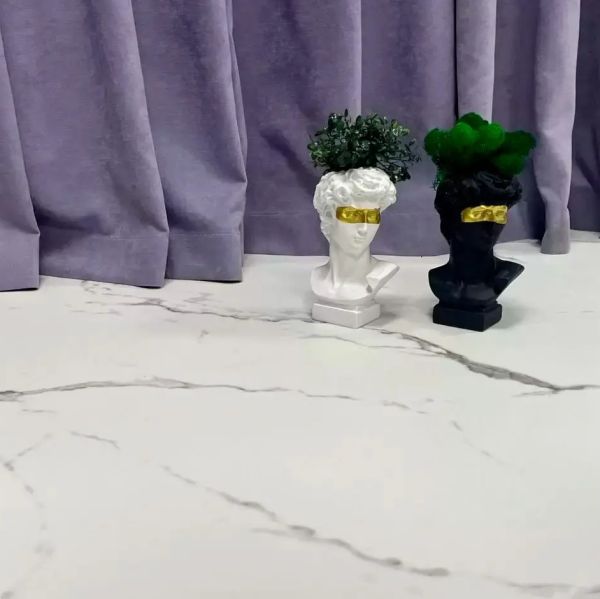 Виниловая плитка Vinilam Ceramo клеевая Итальянский мрамор