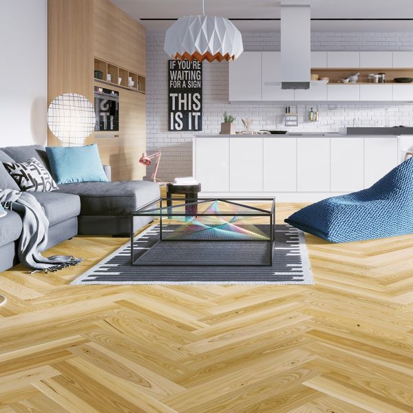 Паркетная доска Barlinek Herringbone Ясень Auric 130 мм