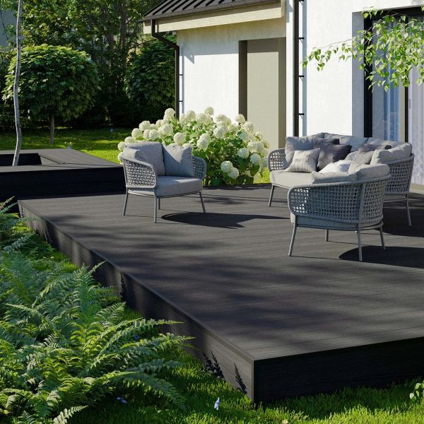 Террасная доска Salag Berg Deck 3D Grey/Black