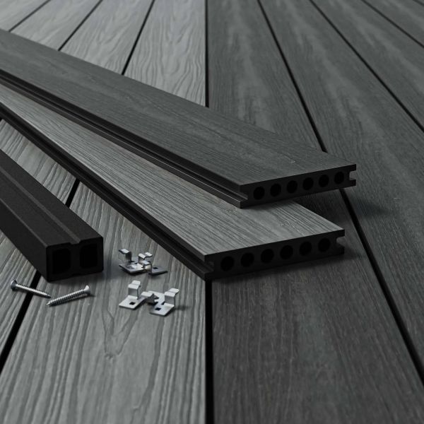 Террасная доска Salag Berg Deck 3D Grey/Black