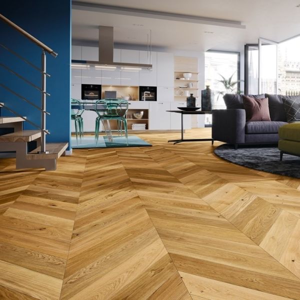 Паркетна дошка Barlinek  Chevron Дуб Freshy