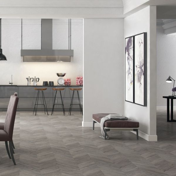 Ламінат Faus Masterpiece Дуб Grey Chevron