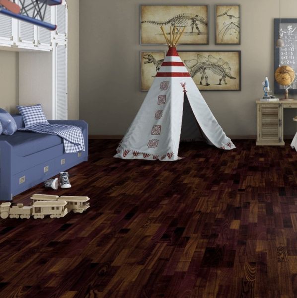 Паркетная доска Tarkett Salsa Ясень коньяк глянец