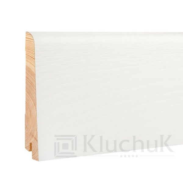 Плинтус деревянный шпонированый Ключук White Plinth 100