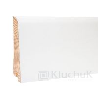 Плинтус деревянный шпонированый Ключук White Plinth 80