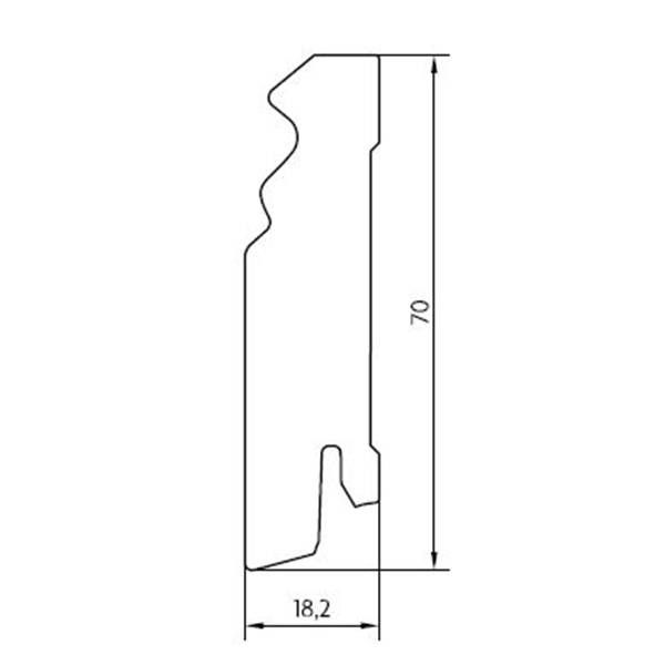 Плинтус под покраску Pedross МДФ