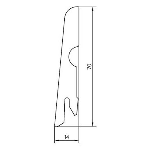 Плинтус под покраску Pedross МДФ