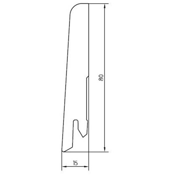 Плинтус под покраску Pedross МДФ