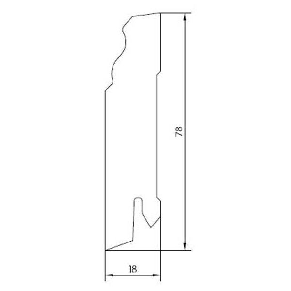 Плинтус под покраску Pedross МДФ