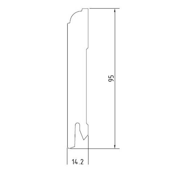 Плинтус под покраску Pedross МДФ