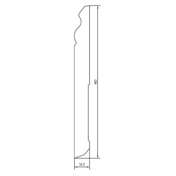 Плинтус под покраску Pedross МДФ