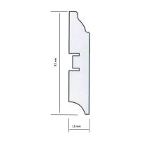 Плинтус Pedross шпонированный 82 For Sage (Luciano) коллекция Тратлайн