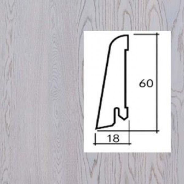 Плинтус шпонированный Luxprofile 2200х60х19