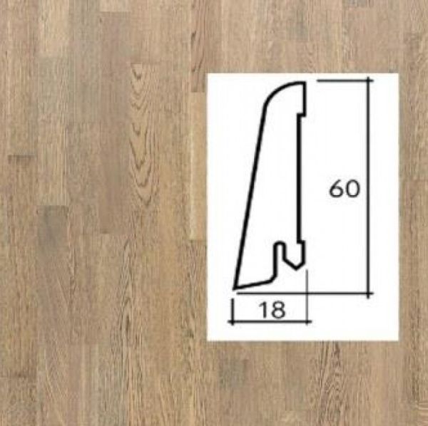 Плинтус шпонированный Luxprofile 2200х60х19