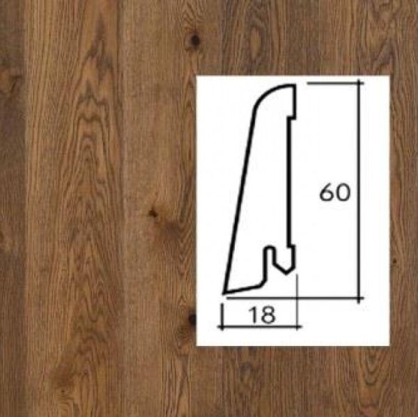 Плинтус шпонированный Luxprofile 2200х60х19