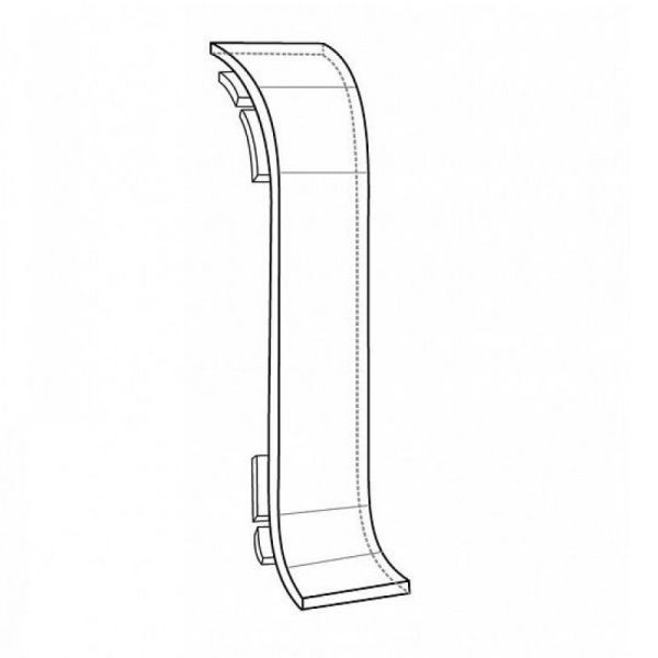 Плинтус Arbiton Vigo 60 2200х60х15 мм, серый темный