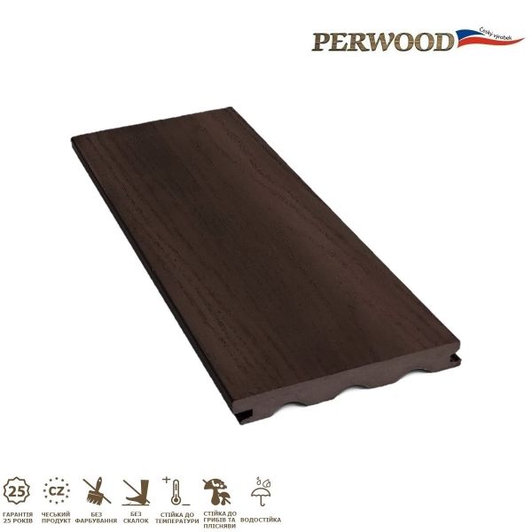 Терасна дошка Perwood Grand Massive Plus Темний каштан 4000х161х21 мм
