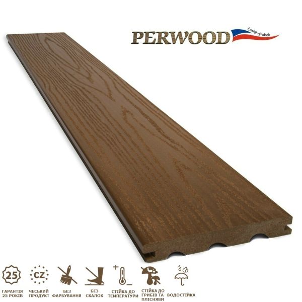 Терасна дошка Perwood Grand Massive Світлий дуб 4000х161х21 мм