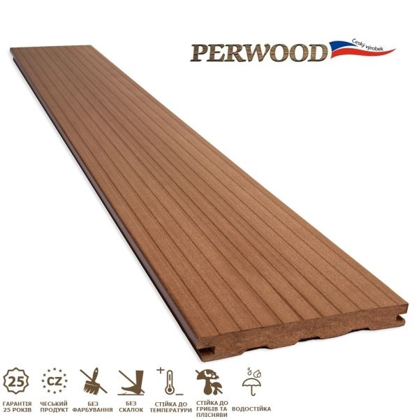 Терасна дошка Perwood Natural Massive Світлий дуб 4000х161х21 мм