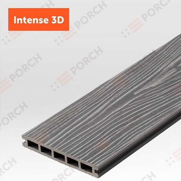 Терасна дошка Porch Intense Silver 3D 3000х150х24 мм