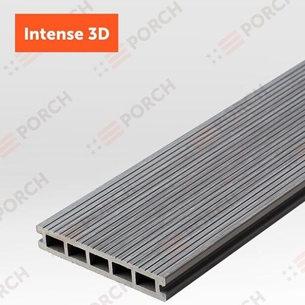 Терасна дошка Porch Intense Silver 3D 3000х150х24 мм