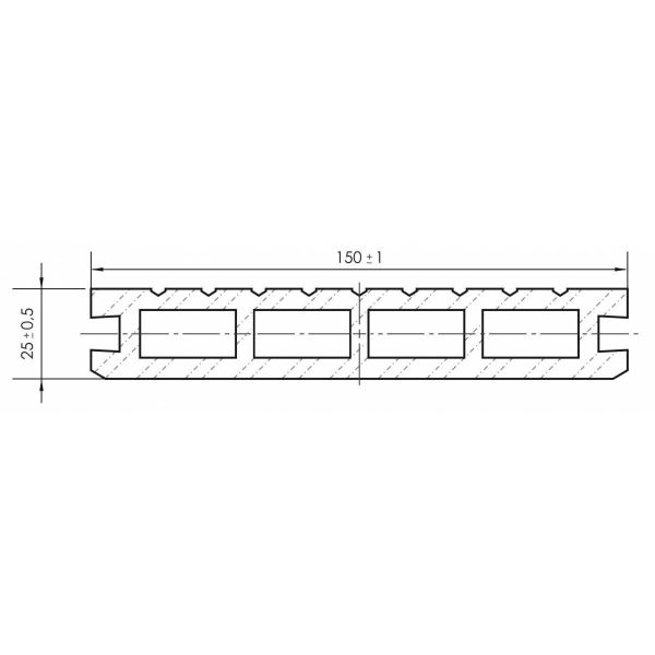Терасна дошка Porch Multi Teak 3D 2200х146х23 мм