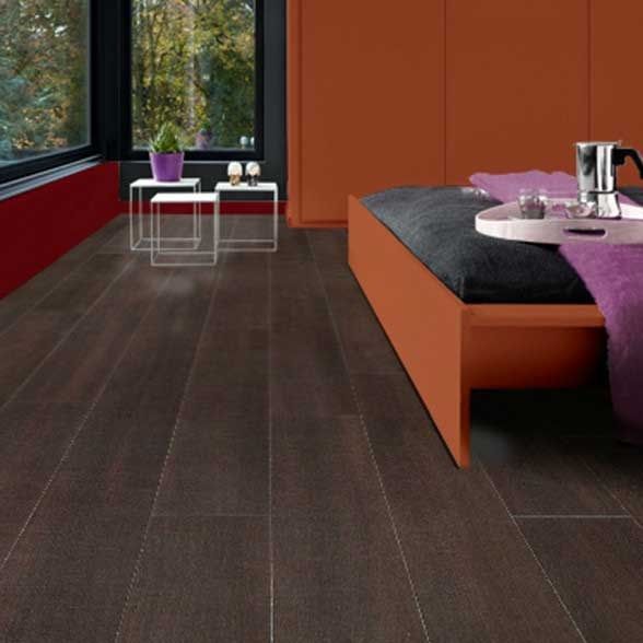 Виниловая плитка LG Decotile Тик темный