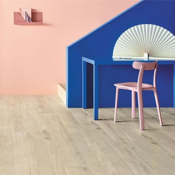 Виниловая плитка Quick-Step Alpha Vinyl Medium Planks Дуб хлопок бежевый