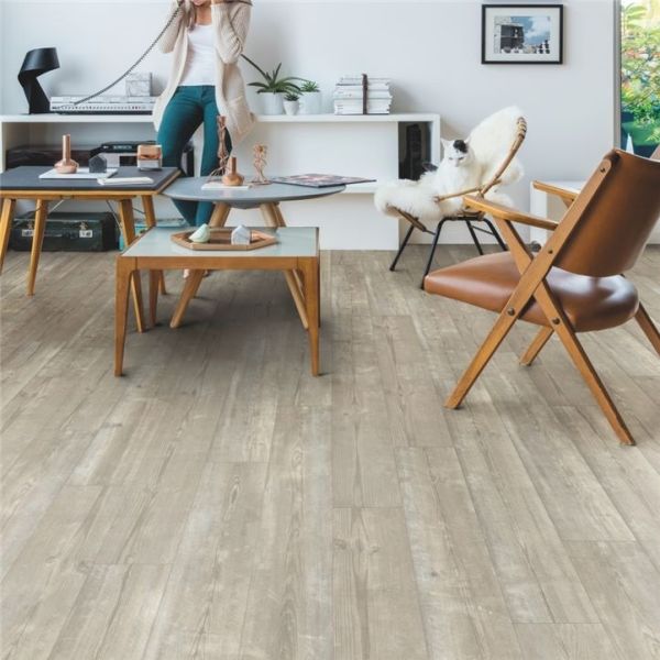 Виниловая плитка Quick-Step Alpha Vinyl Medium Planks Утренний туман сосна