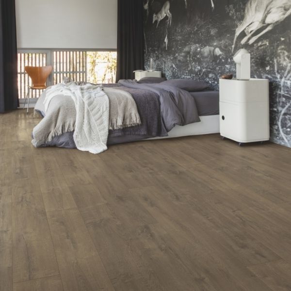 Виниловая плитка Quick-Step Balance Click Plus Дуб бархатный коричневый