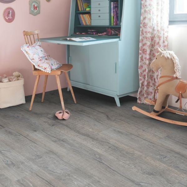 Виниловая плитка Quick-Step Balance Glue Plus Дуб хистори  серый