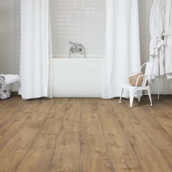 Виниловая плитка Quick-Step Pulse Glue Plus Дуб пикник бледно-желтый