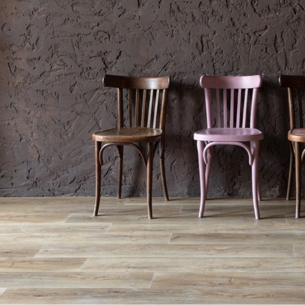 Виниловая плитка Vinilam клеевая Дуб Амберг