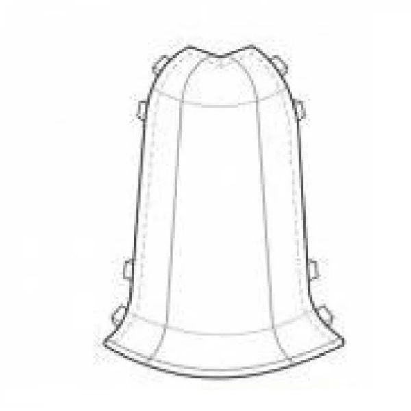 Плинтус Arbiton Vigo 60 2200х60х15 мм, серый темный